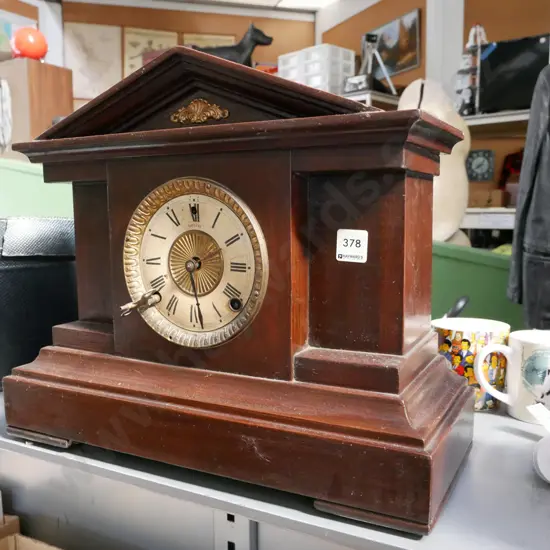 restorer's wood cased mantle clock