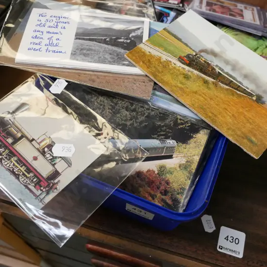 box of railway cards