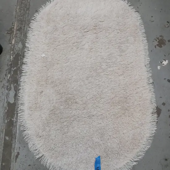 woollen oval floor mat L-1570 W-900