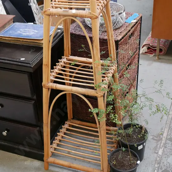 3 tier bamboo jardiniere stand