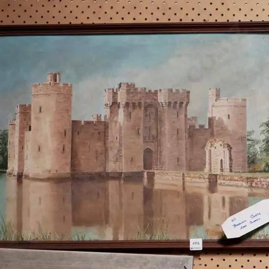 framed oil - Bodiam Castle