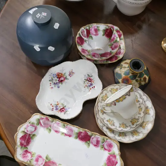 NZ Steam Ship Company ice bucket, trio, sandwich plate etc