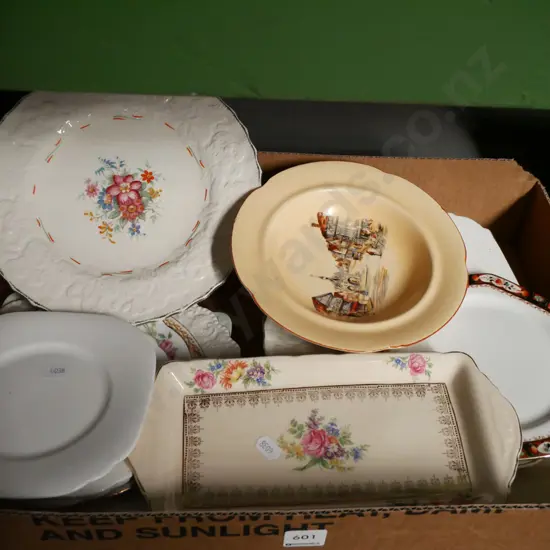 box; sandwich trays, plates, bowls etc