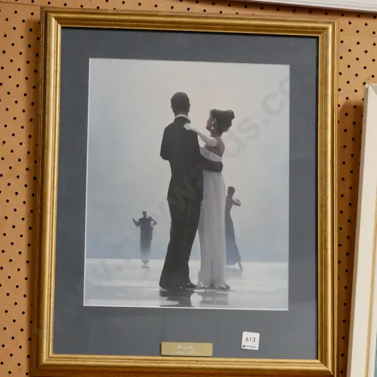 gilt framed print - couple dancing 