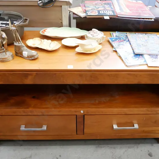 heavy pine entertainment unit H-600 W-1180 D-440