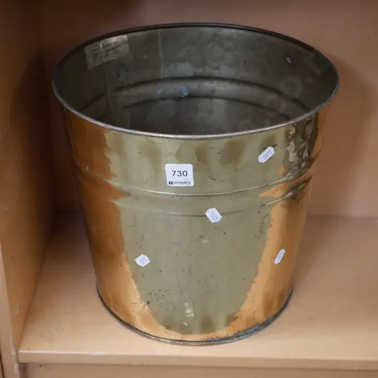 brass waste paper bin