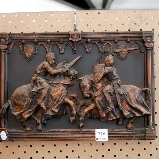 composite 3D wall art - fighting knights