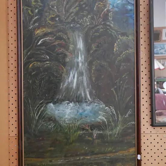 framed acrylic - waterfall