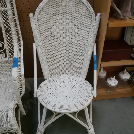 seagrass and cane chair