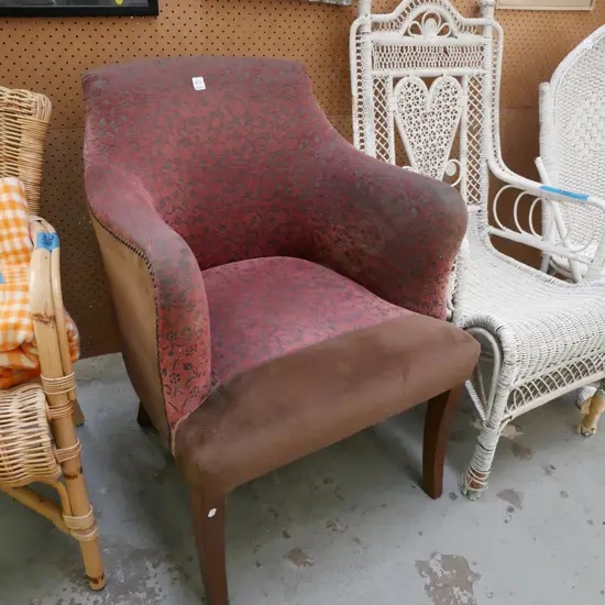 upholstered tub chair - some wear