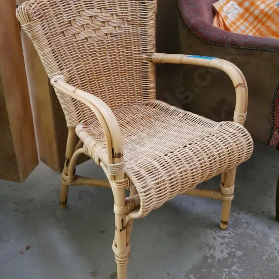 cane armchair