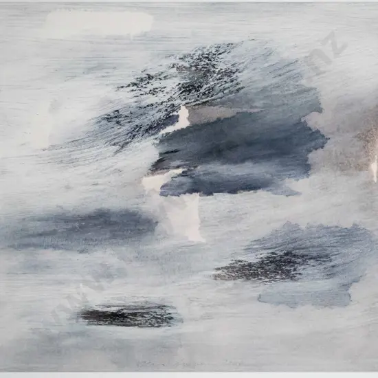 Claire Beynon - framed acrylic - abstract H-420 W-530