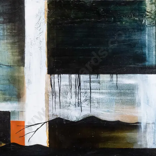 Kauia Moriarty '07 - boxed oil on canvas - abstract H-380 W-760