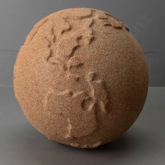 unknown Korean artist at Dunedin Art School, early 2000's - ceramic globe - Diam 220