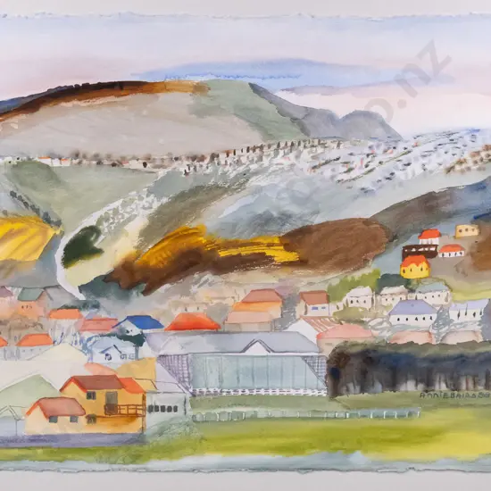 Annie Baird '88 - framed watercolour "Chisholm Park" H-570 W-760