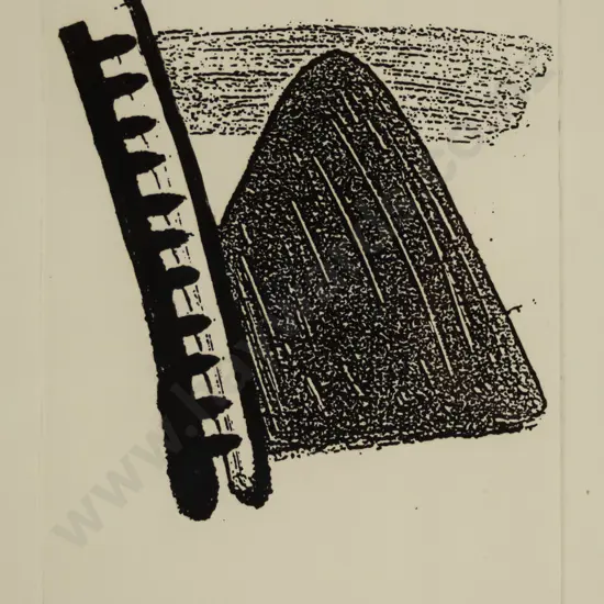 Eion Stevens '95 - framed ltd edition print 23/30 "Ladder for Riemke" H-145 W-105