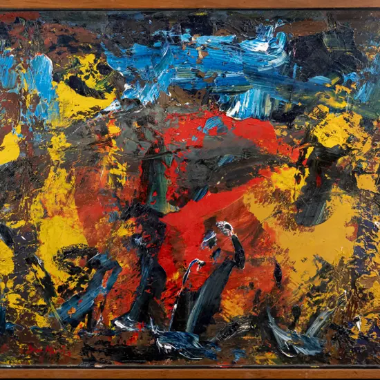 Brian Morris - framed oil "Autumn" H-760 W-1030