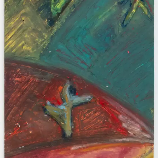 N Chance 1994, framed acrylic - abstract H-400 W-180