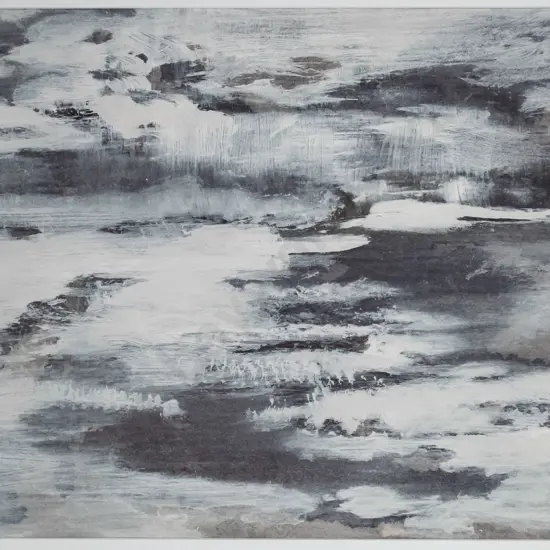 Claire Beynon - framed acrylic - abstract H-420 W-530