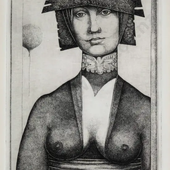 Paul van den Burgh 1984, framed ltd edition print 8/50 "The new day" H-170 W-120