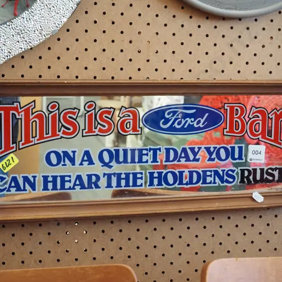 Ford V Holden mirror print