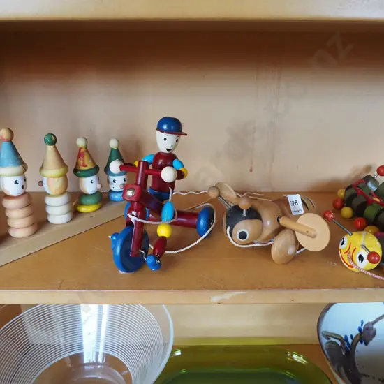 wooden toys, Buzzy Bee etc