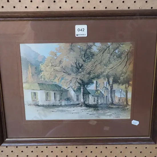 framed print - cottages, Arrowtown