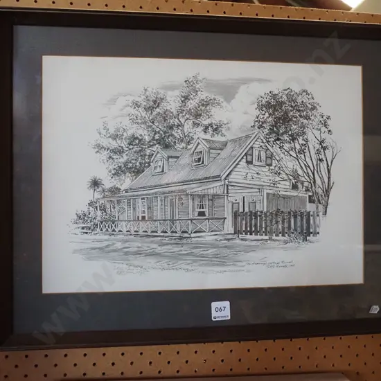 framed print - Moorings Cottage Russell