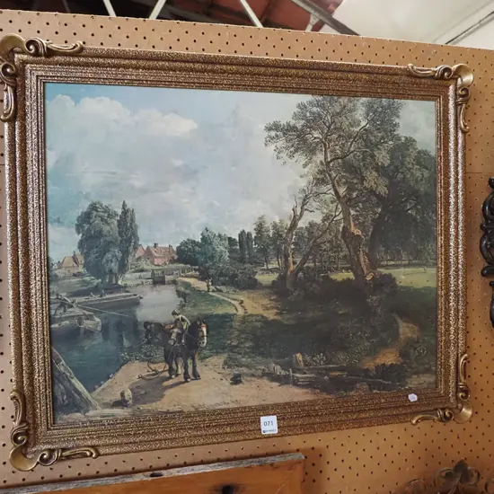 framed Constable print