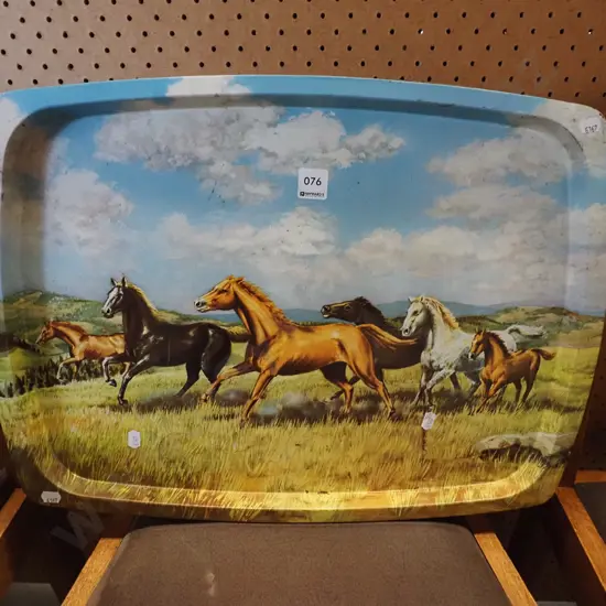horse themed serving tray