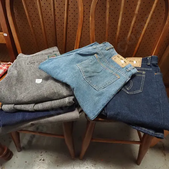 6x pairs of cords and jeans