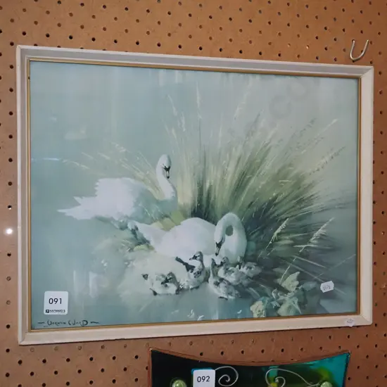 small Vernon Ward swan print
