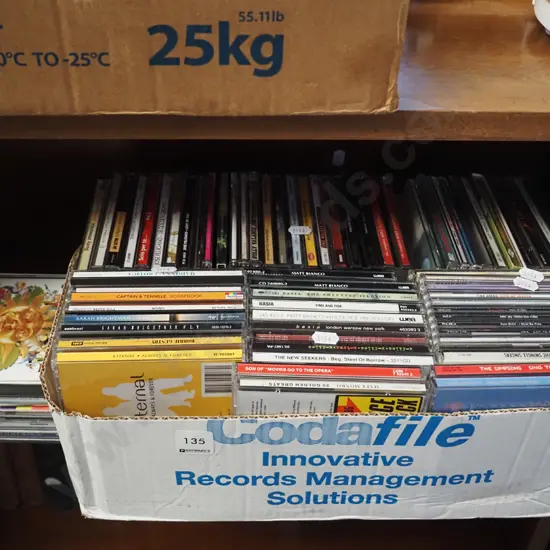 box of CDs