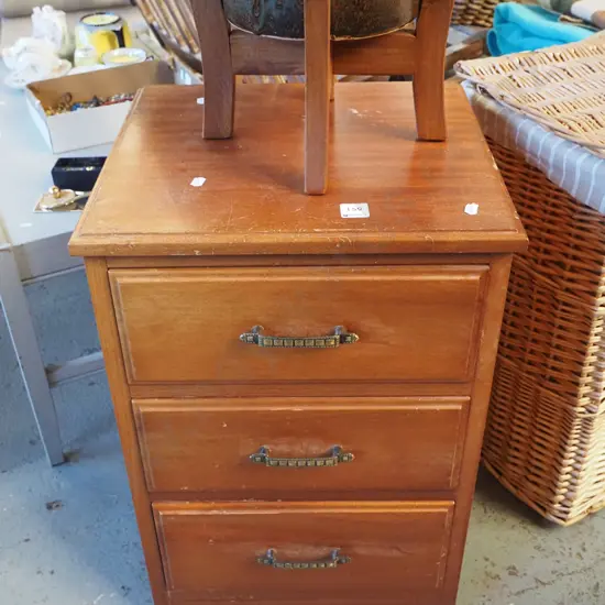 3x drawer bedside cabinet