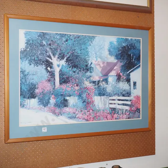 framed print - cottage garden