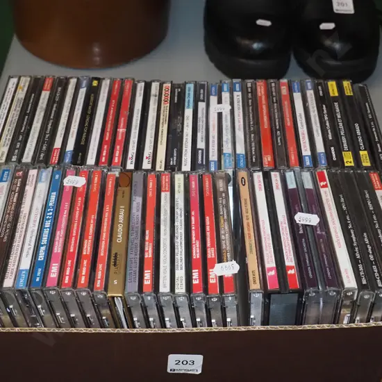 box of CDs