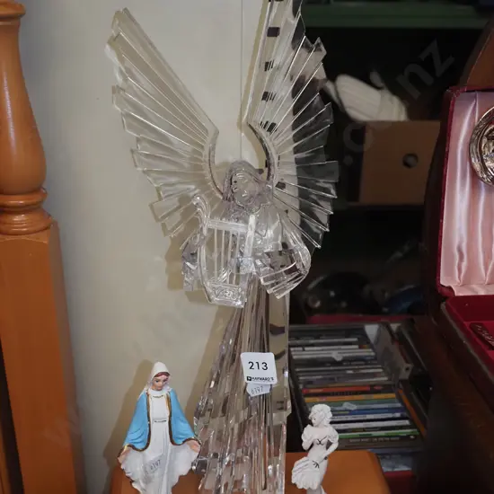  figurines, tall perspex angel H-420