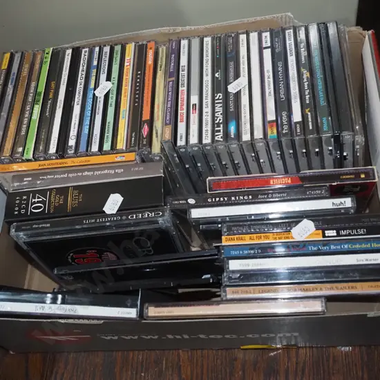 box of CDs