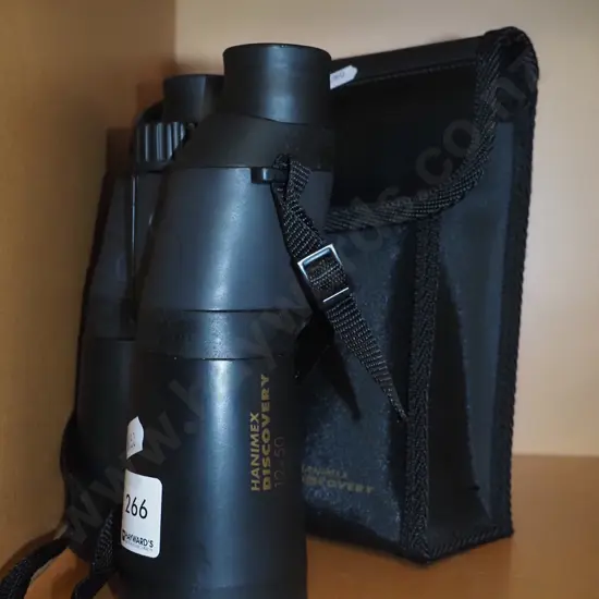 pair Hanimex cased binoculars