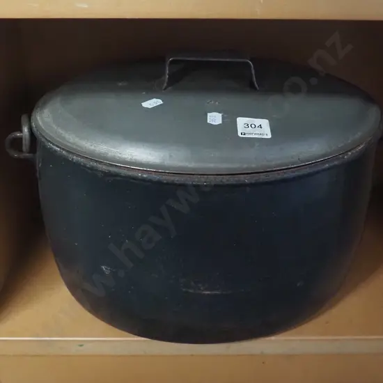 rusty tarnished oval boiler