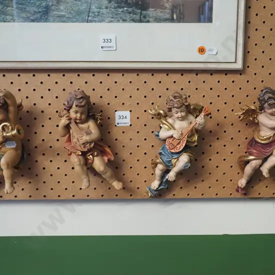 4x wall cherubs