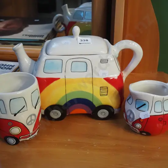 novelty Kombi tea pot, creamer
