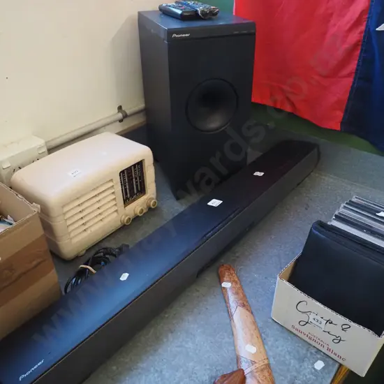 Pioneer sound bar, sub woofer