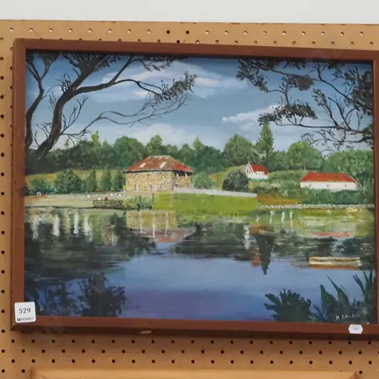 framed oil - Stone Store