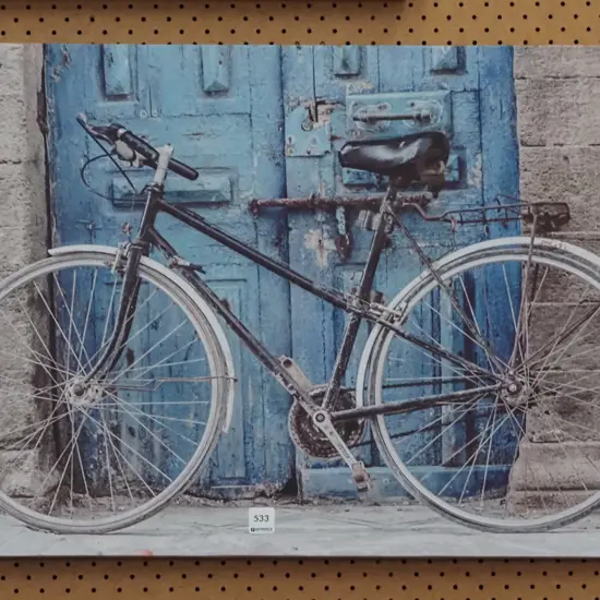 print on canvas - bicycle
