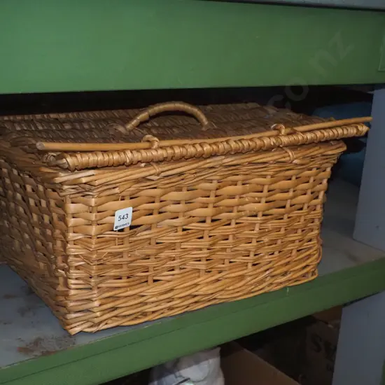 cane picnic hamper