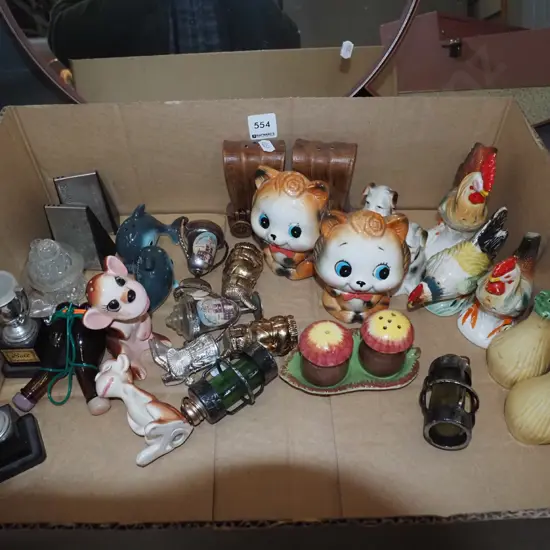 box of novelty salt and peppers