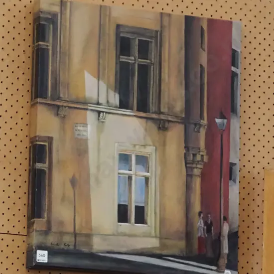 Linda Kelly -oil - street corner