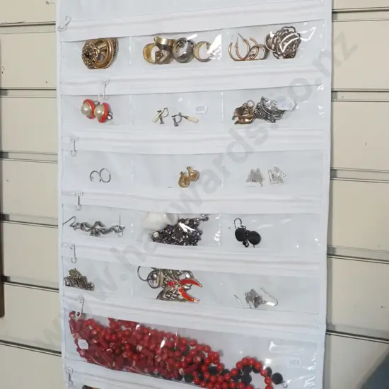hanging jewellery holder and costume jewellery