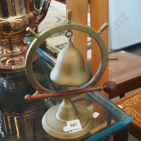 brass bell - ships wheel